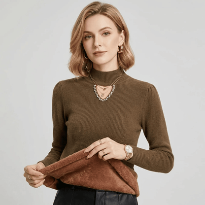 Suéter Feminino Peluciado com Pérolas Forglows